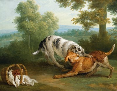 Le chien apportant son dîner à son maître - Jean Baptiste Oudry